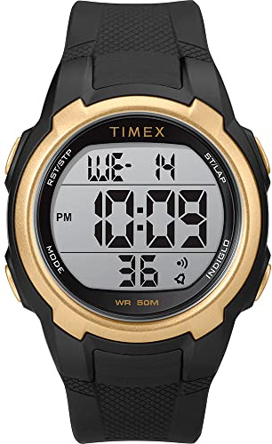 Timex T100 schwarz/gold – 150 Lap [TW5M33600SO]