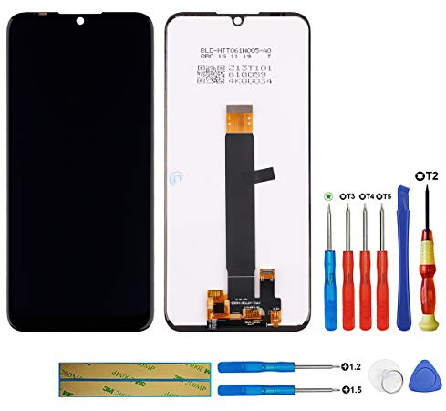 swark LCD Display Kompatibel mit Motorola Moto E6 Plus (Schwarz Ohne Rahmen) LCD Display Touchscreen + Tools