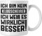 Trendation - Klugscheißer Geschenk Tasse mit Spruch Besserwisser Geschenkidee Lustige Tasse Sprüche Kollegin Kollege (Weiß)