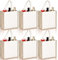 SOUJOY Jute-Tragetaschen, wiederverwendbare Jute-Geschenktaschen mit Griffen, kleine Strandtaschen, Leinen-Einkaufstaschen für Brautjungfer, DIY, Shopping, Pool, Hochzeit, 6 Stück, Beige, Small