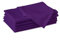 Encasa XO Baumwollstoffservietten | 6er-Set | Größe 43x43 cm | Purple Volltonfarbe | Waschmaschinenfest