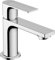 hansgrohe Waschtischarmatur Rebris E, Wasserhahn Bad mit Auslauf Höhe 80 mm, mit Zugstange, Badarmatur wassersparend, Chrom