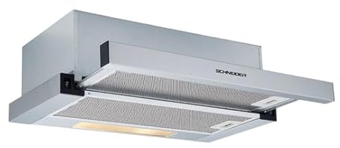 SCHNEIDER Campana extraíble 90 cm, 620m³/h, 2 velocidades, Inoxidable SCHT962AX