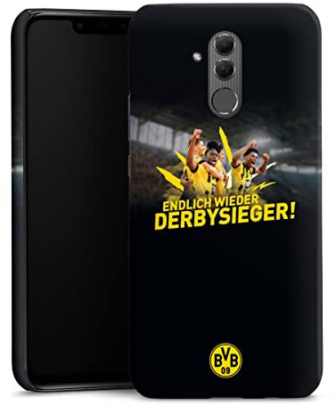 Premium Case kompatibel mit Huawei Mate 20 Lite Smartphone Handyhülle Schutzhülle matt BVB Fußball Borussia Dortmund