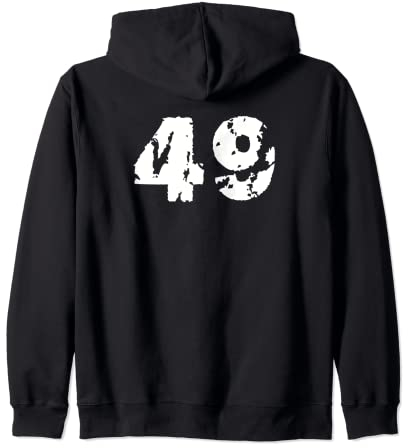 49 #49 Forty-nine Sporttrikot Uniform Used-Look Kapuzenjacke