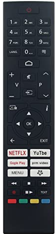 VINABTY RC45157/30109080 Telecomando di sostituzione compatibile con JVC Android TV LT-43VAF3055 LT-39VAH3055 32LA3E63DAZ 43UV3463DAW 24WV3463DAZ 32WV3E63DAZ 50UV3463DAW RM-C3607