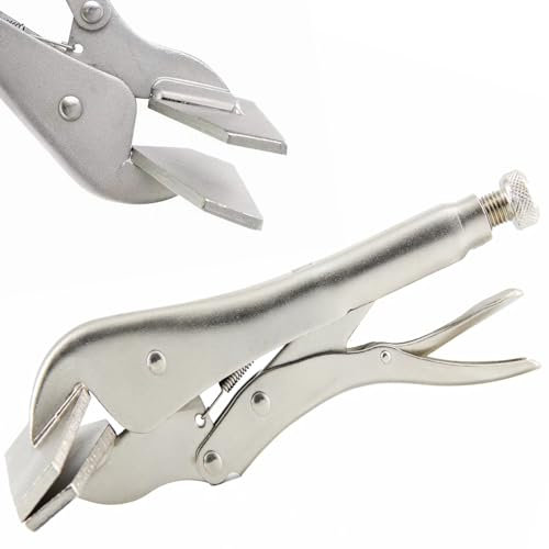 Blechbieger, 20,3 cm Handnäher, Verriegelungsblech-Werkzeuge, verstellbare Flachkopf-Schraubstock-Griffklemmen