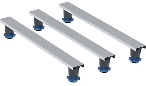 Geberit Set Füße und Traversen für Duschwanne aus Steinharz, LxB 80x7,3cm, Füße höhenverstellbar 9-21 cm, 554.961.00.2