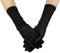 Muslimische Arabische Schwarze Handschuhe Für Frauen Sonnenfeste Armabdeckung Stickerei Lange Armärmel Volle Finger Arabische Hijab Handhandschuhe Modische Handschuhe