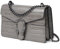 Travistar Kette Crossbody Bag Umhängetasche Damen Handtasche Damen Klein Schultertasche Leder cross body tasche stylisch Abendtasche mit Verstellbarer Ketten-Schulterriemen Grau