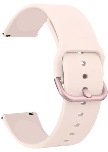 Tobfit Ersatz Uhrenarmbänder Silikon 20mm,Uhrenarmband mit Schnellverschluss Ersatzbänder Watch Straps,Uhren Zubehör Uhrenarmbänder Watch Band für Damen Herren(20mm,Rosa)