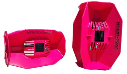 Garden Hose Aquastrength Hydro Tone - HYDRO-BELL Pool Exercise Dumbbells Pair | Water Weights | Functional Strength Training in the Pool | Quick Start Guide (Pink)