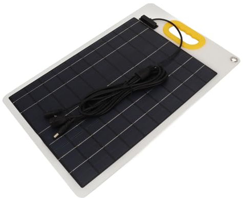 Panneau Solaire Portable 100 W, Chargeur de Panneau Solaire 100 W Efficace DC 12 V 24 V 5 A pour Appareils Photo, Randonnée, Téléphones Portables, Camping