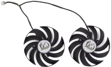 RAKSTORE PLD10010B12HH Ventilateur de carte graphique compatible avec MSI RTX 3070 RTX 3070 Ti SUPRIM Ventilateur silencieux (A)