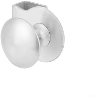 pour 1 poignée de tirage pour porte en verre, pince robuste pour vitrine en verre, tiroir, pour cuisine, salle de bain, toilettes, armoire, cave à vin ou bibliothèque (argenté)