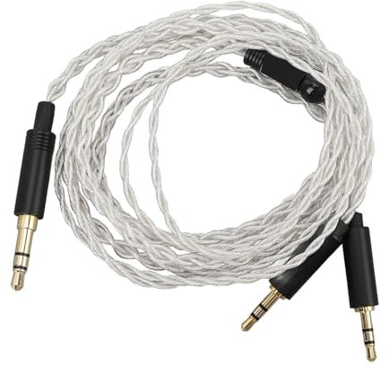 Earphone Upgraded Cable, 3.5mm to Dual 2.5mm Loseless Replacement Headphone Sound Wire for HE400S, HE‑400I, HE560, HE‑350, HE1000, HE1000 V2, for Audioquest