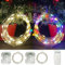 Hopelit Lichterkette Außen Farbwechsel 2Stk 100m 100 LED Lichterkette Batterie Warmweiß + Bunt, 12 Modi Dimmbar Micro Lichterkette Innen mit Fernbedienung Timer Silbernedraht Für Weihnachtsbaum