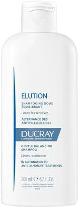 Ducray ELUTION, Anti-Schuppen Begleitpflege-Shampoo, dermatologische Haarpflege bei Schuppen und juckender Kopfhaut, klinisch getestet, 200 ml