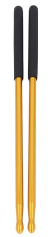 Baguettes de Batterie 5A, Baguettes de Batterie en Métal avec Poignée Givrée, 1 Paire de Baguettes en Alliage d'aluminium 5A Antidérapantes pour la Pratique de l'exercice