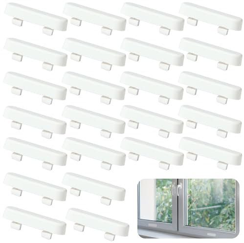 40 piezas de Cubiertas para Orificios de Drenaje, Tapas de Ventilación de Ventana, Cubierta para Alféizar de Ventana, para Marcos de Ventanas de Perfiles de Plástico y Aluminio