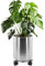 Longrun 30CM Edelstahl Zylindrische Blumentopf, Home Patio Dekor Gartenarbeit Pflanzgefäße Topf