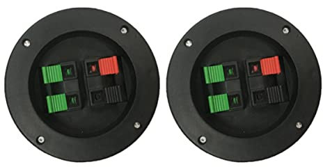 Hemobllo 2pezzi Connettore Per Altoparlanti Vie Parte Per Altoparlanti Accessori Per Connettore Per Apparecchiature Audio Utilizzato Per Installazione Montaggio Superficiale