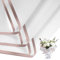 20 Fogli di Carta Floreale Impermeabile per Bouquet, Decorazione Regali, Fiori e Lavori Fai da Te (Bianco,Bordo Oro Rosa)
