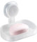 TAILI Porte Savon à Succion pour Salle de Bain, Capacité Max 5 KG, Barre de Savon pour Douche, Montage Mural, sans perçage, Porte éponge Amovible en Plastique avec Drainage, Porte éponge - Clair