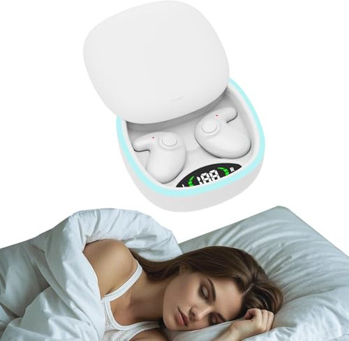 Wireless Bluetooth 5.4 Invisible Sleep Headphones TWS Small Mini Earbuds Noise Cancelling Flat Earphones for Side Sleeping Sleeper Comfortable Blue Tooth Ear Buds for iPhone Android Work Sleep Music