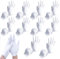 10 Paar Weiße Handschuhe Baumwolle, Stoff Handschuhe Weiss, Waschbares Und Dehnbares Tuch Für Mehrzweck, Care Baumwollhandschuhe, Bequem Und Atmungsaktiv, Für Hautpflege, Schmuck Untersuchen-18,5cm