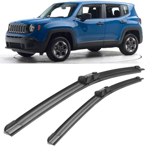 ZHAOWLI Scheibenwischer Set für Jeep Renegade 2014-2018, Auto Scheibenwischerblatt Ersatz-Scheibenwischer für Frontscheibe Ersatzwischblätter