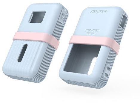 Custodia in silicone per Anker Zolo Power Bank (10.000mAh, 30W),Silicone spesso, antiurto e antiscivolo, per proteggere il power bank (Blu)