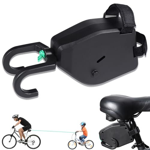 Fahrrad Abschleppseil Kinder, 2.5m Einziehbarer Abschleppseil Fahrrad Eltern, Fahrrad Zugseil Kinder, Traktionsseil Abschleppgurt Fahrrad Zugsystem Fahrradstangen für MTB, Kind-er Bike