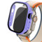 Quirxio Boîtier en verre pour Apple Watch Ultra 2, 49mm, smar twatch PC, protecteur d'écran pare-chocs, couverture trempée, accessoires de bande série iwatch(Lalic 24,Ultra 49mm)