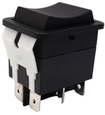 6-poliger Wippschalter HY12-9-3 Drucktastenschalter 125/250 V 20 A/2 PS für elektrische Geräte und Industrie-Elektrowerkzeuge