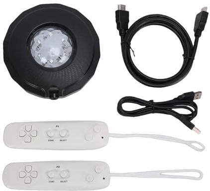 Plyisty AR Motion-Spielekonsole, Plug-and-Play-TV-Videospielsystem mit 2 Kabellosen Controllern und 16 GB Speicherkarte, für Familienspielabende Im Innenbereich