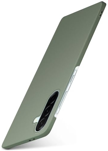moex für Samsung Galaxy A57 5G Hülle Ultra Dünn, Schutzhülle mit erhöhtem Kameraschutz, Slim Cover Hardcase Backcover, Dünnste Handyhülle Minimalistisch Alpha Case, Matt Oliv