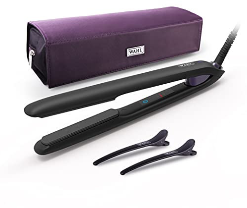 Wahl Style Collection Styling Iron, Contoured Ceramic Plates, Lower Heat to Reduce Heat Damage, Adjustable Digital Temperature Function from 160°C to 210°C, Heats Up and Cools Down Ultra-Fast