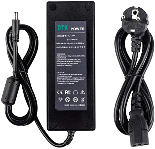 DTK 19,5V 6,15A 120W Caricabatterie alimentatore per laptop per MSI Lenovo MEDION Micro AC Charger Adapter Connettore: 5,5 x 2,5mm