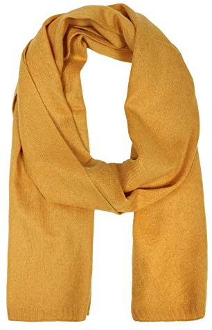 Zwillingsherz Schal aus 100% Kaschmir - Hochwertiger Strickschal Classic Uni Design Damen Frauen - XXL Hals-Tuch Damenschal Übergangsschal warm weich kuschelig - Strick-Waren Frühling Herbst Winter