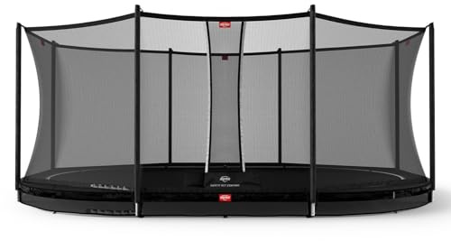 BERG Grand Favorit InGround Trampolin oval 520 cm Schwarz