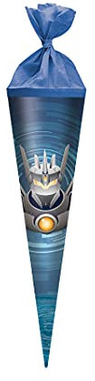 Herlitz Schultüte mit Namensgravur - Zuckertüte - 35cm - rund - Robots