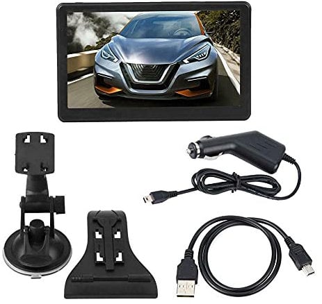 Riloer Navegación GPS, Sistema GPS portátil para Coche de 7 Pulgadas GPS ROM FM USB Recargable, Sistema de navegación Dual 2D/3D