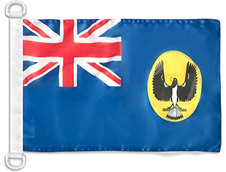 AZ FLAG South Australia Nautical Flag 18'' x 12'', South Australian, Croweater flags 30 x 45 cm, Banner 12x18 in for boat