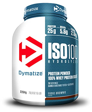 Dymatize ISO 100 Hydrolyzed Fudge Brownie 2264g - Whey Hydrolysat + Isolat
