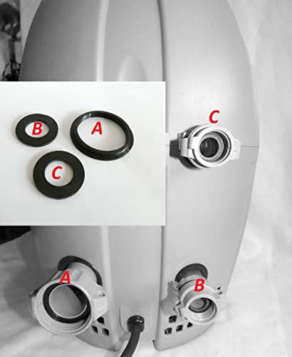 Generic Lay Z Spa Seal Set A + B/C Kupplungsdichtungen für Airjet Modelle