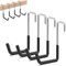 HUHOLE Rafter Hanger, 4PC, Rafter Hook, Bike Hangers for Garage, Large S Hooks for Hanging Plants, Ladders, Bikes, Ropes and More Bulk Items