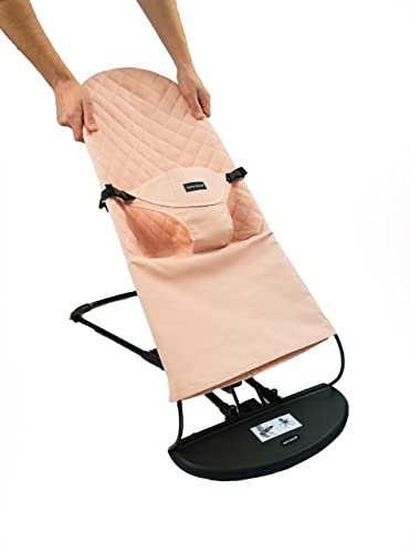 GalPat Baby Funda Hamaca alcochada Compatible Babybjorn y GalPat Baby - Asiento Hamaca Plegable - Algodón Antialérgico 100% Natural - Color Rosa