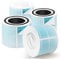 HSIAMEN Smoke Remover Filter Compatible with Levoit Core 300 & PuroAir 240 Air Purifier,4-in-1 H13 True HEPA Core 300S P350 Core300-P Filters, Fit Part# Core 300-RF-SR P350-RF, Blue 4-Pack