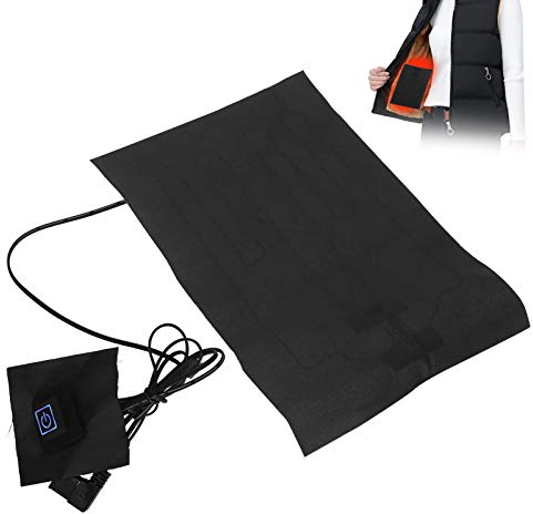 Elektrisches Heizkissen, USB 3 Stufen Temperatur Wasserdichte elektrische Kleidung Heizweste für Winter-Indoor- oder Outdoor-Camping (mit Schalter)